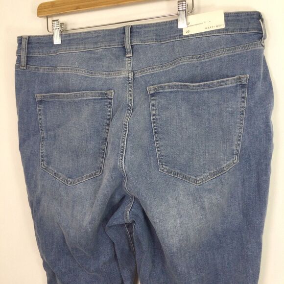 Warp + Weft Womens PSP Palm Springs Crop Bootcut Denim Jeans Blue Size 20 NWT - Picture 7 of 12
